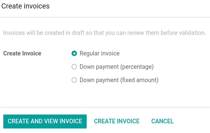 Create an invoice.