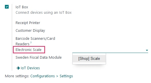 List of the external tools that can be used with PoS and the IoT box.