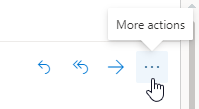 More actions button in Outlook