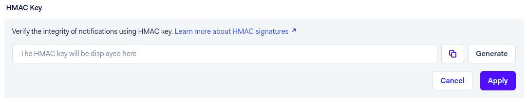 生成 HMAC 密钥并保存。