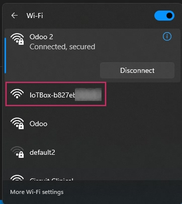 计算机上可用的WiFi网络。