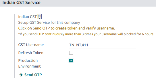 请将您的GST门户用户名输入为Username