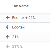 在Odoo中，税收的顺序决定了先应用哪个税收