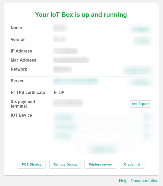 IoT盒子主页，HTTPS证书状态OK。