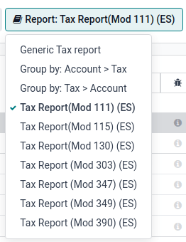 Spain-specific tax reports.