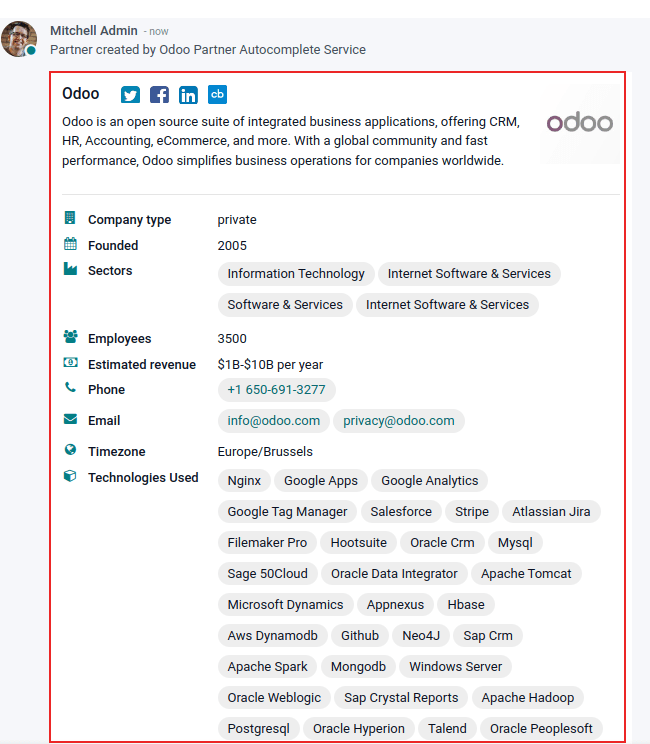 在Odoo中使用自动完成选项显示有关Odoo的信息的视图